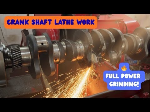 Crankshaft Lathe Work | Full Power Grinding Process | High Precision Engineering | Fixkar Factory