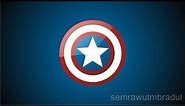 Draw Captain America Logo in Coreldraw