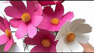 How to Make Paper Flower Cosmos with Cricut or Silhouette Cutting Machines