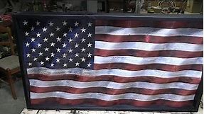 Step-by-Step Rustic, Wavy, American Flag