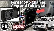2018 - 2024+ Ford F150 5 Channel Amp & Sub Install