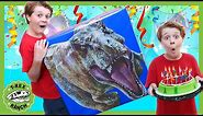 Dinosaur Birthday Surprise! T-Rex Mystery Box with Toy Dinosaurs & Outdoor Party Games for Kids