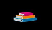 Download book icon loop motion graphics video transparent background with alpha channel for free