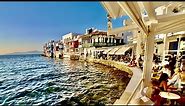 A Look At Little Venice, Mykonos, Greece