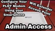 PLDT Admin Access: Configure your modem/ Set it as Access Point/ Wifi Extender for Personal/Pisowifi