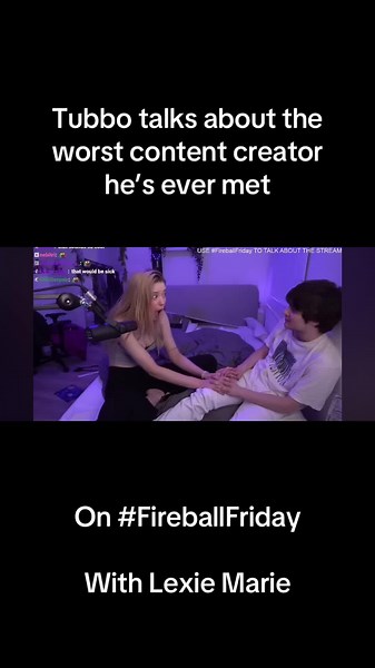 Worst content creator isn’t who the public would think of? 🤔#tubbo #tubbolive #lexiemarie #lexiemariex #fireballfriday #fyp #dsmp #tubboedit Vod on ‘Fireball Friday on youtube’