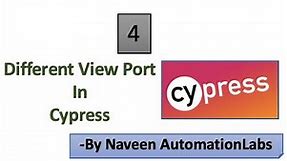 Different ViewPorts in Cypress - Part 4