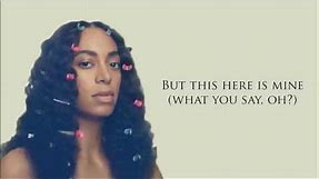 SOLANGE - DON'T TOUCH MY HAIR (OFFICIAL LYRICS)