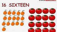 Number 16 (Sixteen) | Learning numbers for kids Number 16 | Learn To Write The Number 16