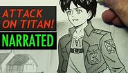 How to Draw Eren from Attack on Titan [Narrated Step by Step]