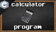 C calculator program 🖩