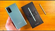 Samsung Galaxy Note 20 5G (Mystic Green) Unboxing & First Impressions!