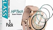 3-Pack HPTech Tempered Glass For Samsung Galaxy Watch 42mm, Gear S2, Gear Sport Smart Watch Screen Protector, Easy to Install, 9H Hardness, Bubble Free
