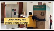 Unboxing my new Hisense Refrigerator..