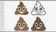 Poop Emoji Svg Free Cut File for Cricut
