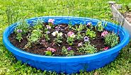 How to Turn a Plastic Kiddie Pool Into a Garden Planter