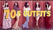70s inspired outfits 🍹👗🌻(70s style lookbook, modern 70s outfit ideas, boho summer 2020 outfit ideas)