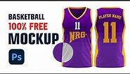 100% Free Basketball Uniform or Jersey Mockup (Front & Back)