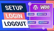 How To Setup Login Logout Menu In Wordpress & Woocommerce For Your Members