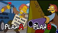 Herman Hermann Plan A B C || The Simpsons