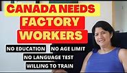 FACTORY WORKER JOBS IN CANADA
