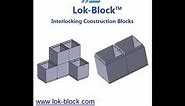 Interlocking Recycled Plastic Construction Blocks
