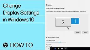 Change Display Settings in Windows 10 | HP Computers | HP Support