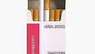 Strawberry Herbal Cigarettes | 20cigarettes