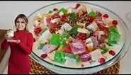 A Super Creamy MEXICAN CHRISTMAS FRUIT and JELLO SALAD, you must take to your next gathering!!!