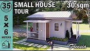 SMALL HOUSE DESIGN 30SQM (5X6 METERS) | 1 BEDROOM