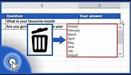 How to Remove a Drop-Down List in Excel