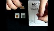 Noosy Nano sim 4FF card adapter.wmv