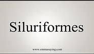How To Say Siluriformes