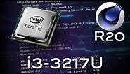 Cinebench R20 Intel Core i3-3217U 1.80 GHz