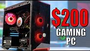 $200 Gaming PC Build 2020! - Intel i5 3470 + RX 560 (w/ Benchmarks)