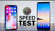 iPhone X vs Samsung Galaxy Note 8 SPEED Test!