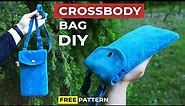 DIY Crossbody Bag // Small Cell Phone Pouch Tutorial + Free pattern