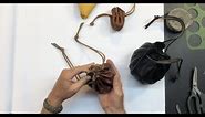 Leather Drawstring Pouch - Tutorial