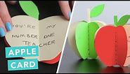 DIY Apple Card To Say Thank You For Teachers | DIY Pop Up Cards | Craft Factory