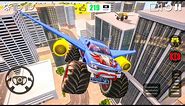 Flying Futuristic Monster Truck Stunt Driving and Racing Simulator - Android Gameplay.