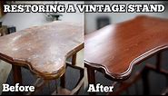 Restoring a Vintage Magazine Table | Furniture Repair Restoration & Refinishing