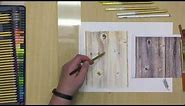 Creating Texture with Colored Pencils - Timelapse Drawing of Wood Grain (Cezanne Colored Pencils)