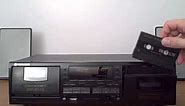 Cassette player Tape Recorder Pioneer CT-W404R Dual Dubbing playing TDK SA90 Tape