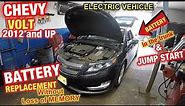 2014 Chevy VOLT how to replace battery or jump start location from battery