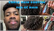 Men’s Curly hair routine for 4C hair