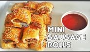 Mini Sausage Rolls Recipe | Puff Pastry Recipe Ideas | Party Snack | Easy Snack Recipes