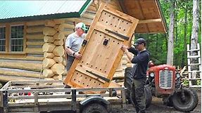 We Built a Medieval Door 5 Inches Thick! / Ep86 / Outsider Cabin Build