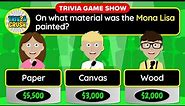 ✅ TEST YOUR KNOWLEDGE! - 40 Mixed Trivia Quiz Questions in a Unique Game Show Format. Round 33