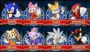 Sonic Dash - SONIC VS AMY VS TAILS VS KNUCKLES VS CREAM VS BLAZE VS SILVER VS SHADOW