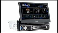 JENSEN CDR171 7 inch AM/FM Motorized Flip Out LED Media Touch Screen Single Din Car Stereo